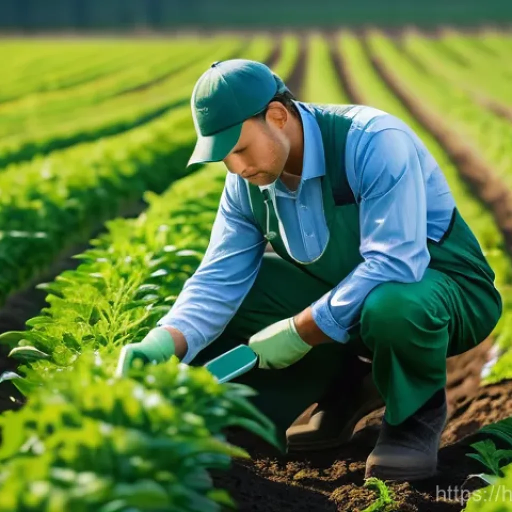 농산물품질관리사 초보가 놓치기 쉬운 팁 - **Prompt:** "A dedicated agricultural quality manager, dressed in a clean, professional, and modest ...