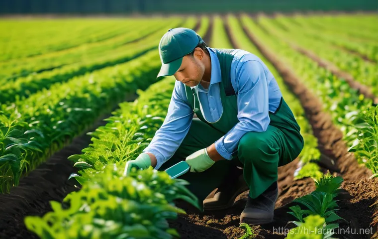 농산물품질관리사 초보가 놓치기 쉬운 팁 - **Prompt:** "A dedicated agricultural quality manager, dressed in a clean, professional, and modest ...