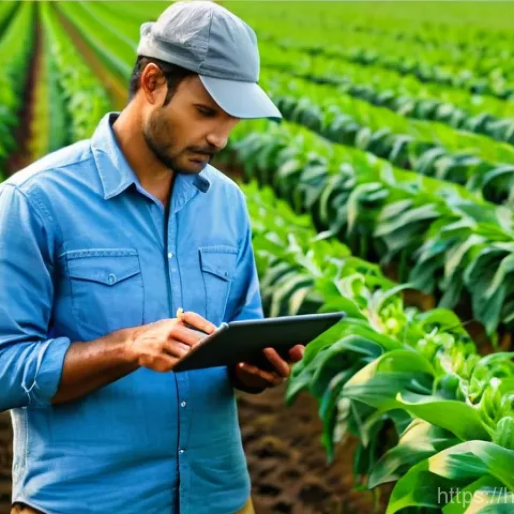 농산물품질관리사 직무별 평균 업무량 - **Prompt 1: "Seamless Integration of Technology and Traditional Farming for Quality Control"**
A...